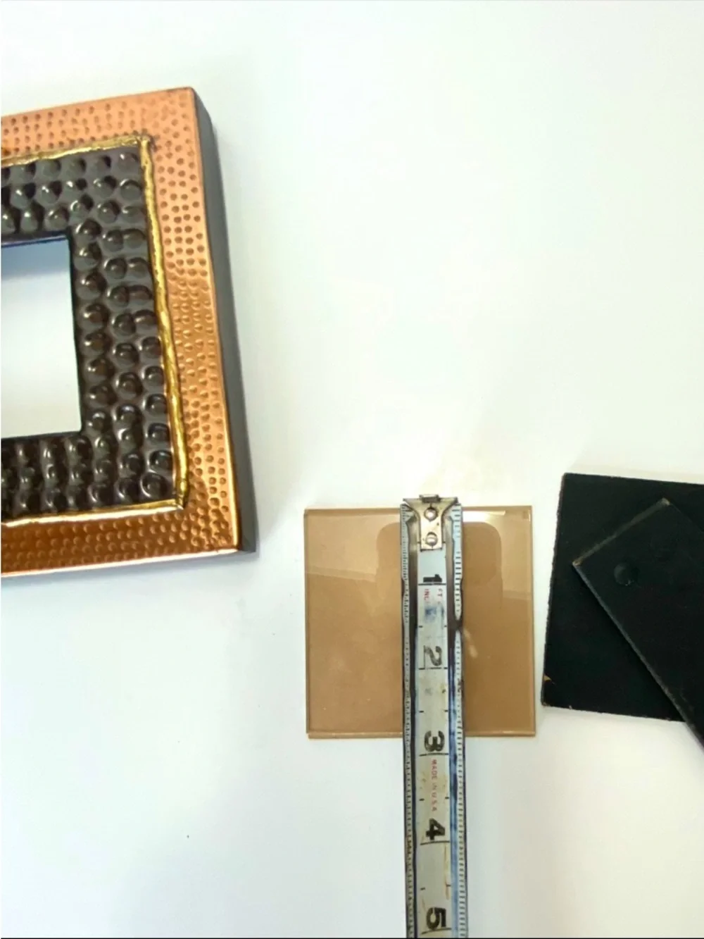 Decorative PIER 1 Hammered Copper, Bronze & Gold 3X3 Square Picture Frame